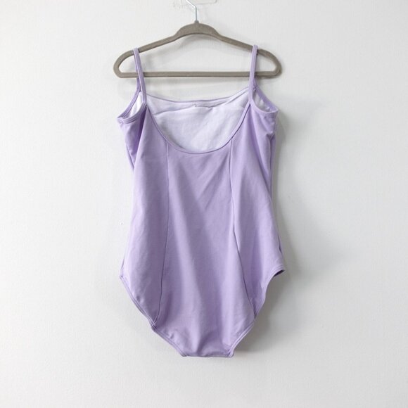 BLOCH‎ Leotard Girls 12 Purple One Piece Ballet Dancewear Heart Cami Ballerina - Picture 4 of 10